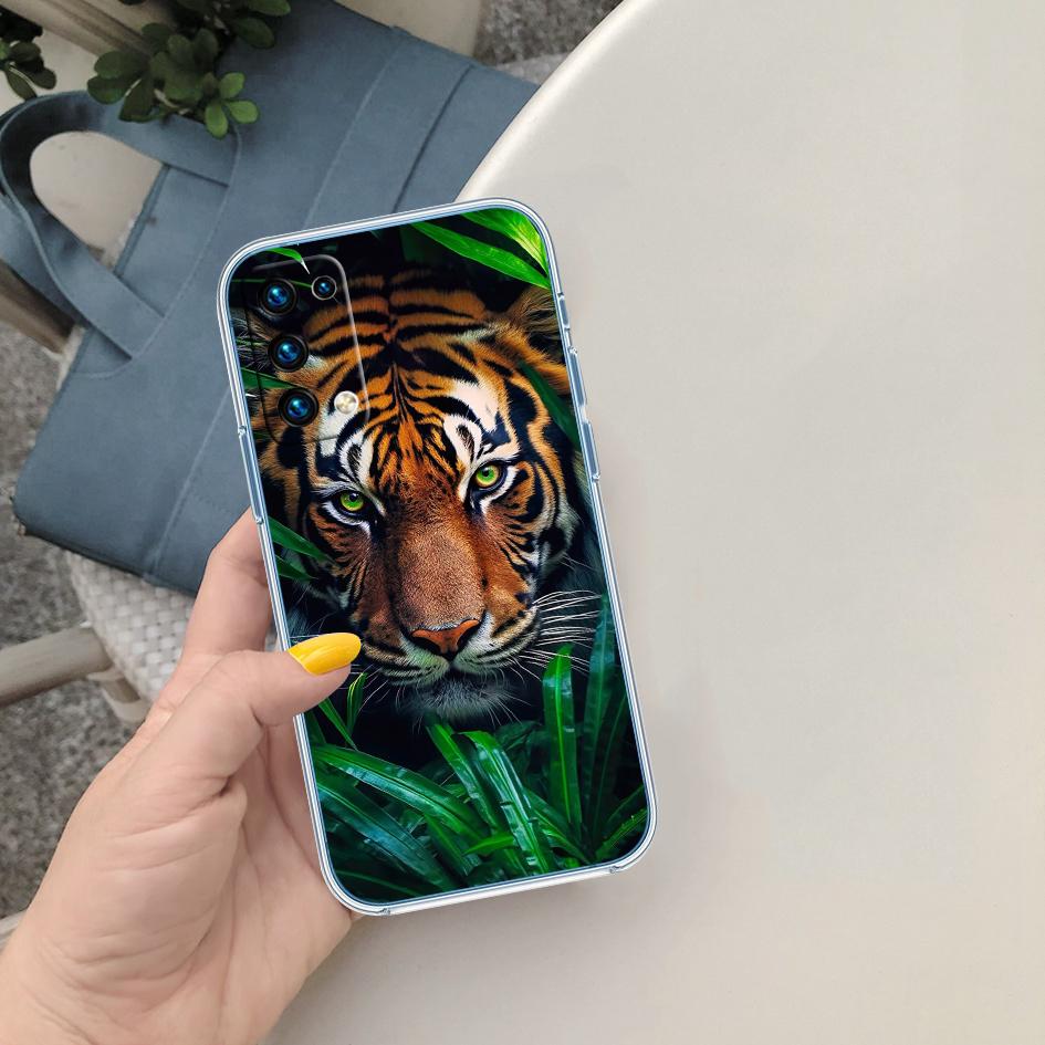 LO6 Animal Tiger Phone Case for Motorola Moto G10 G20 G30 G31 G32 G34 G35 G41 G42 G50 G51 G52 G55 G60 G60S G62 G71 G72 G75