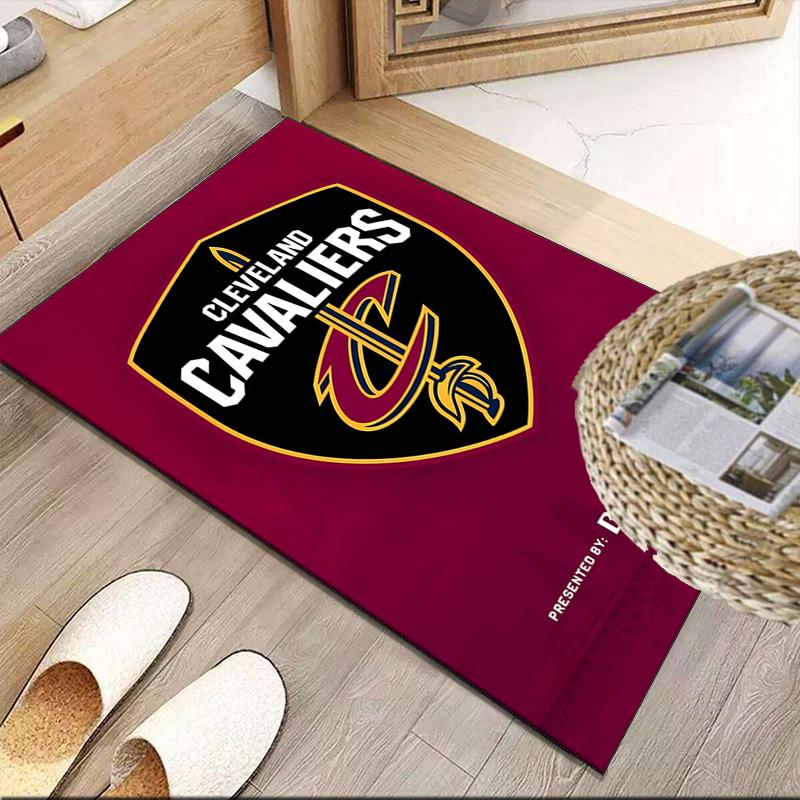 Football Cavaliers Logo  Carpet, Kitchen Rugs, Yoga Mat, Non-Slip Mats, Rug for Bathroom, Living Room Bedroom, Camping Rugs Christmas Gift