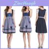 Elegante Trachten Dirndl Feminino para Oktoberfest Vestido Tradicional em Design Azul Vintage