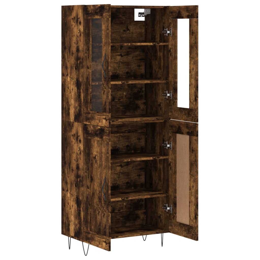 Highboard Smoked Oak 69.5 x 34 x 180 cm Particleboard