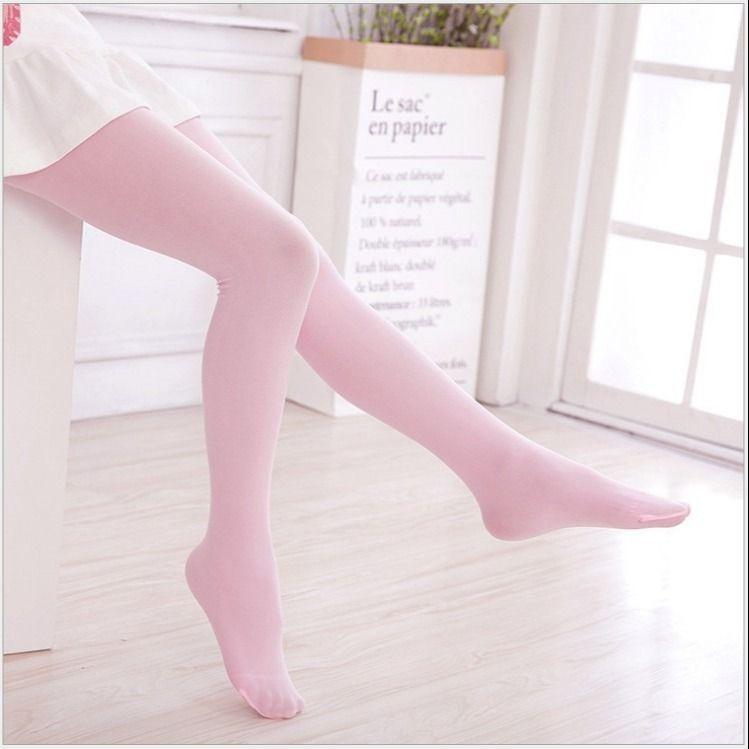 Spring and Autumn Thin Style80d Velvet Girls' Ballet Tights White Pantyhose