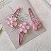 Elegantes Haaraccessoires Sakura Haarnadel Rosa Haarspange Blume Haarspange Haarschmuck Süße Haarspangen Kinder