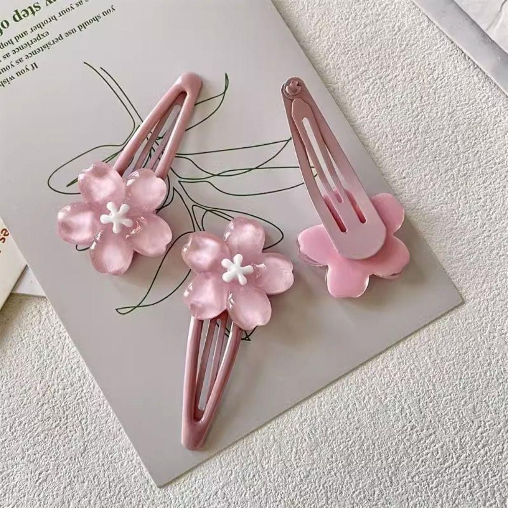 Elegantes Haaraccessoires Sakura Haarnadel Rosa Haarspange Blume Haarspange Haarschmuck Süße Haarspangen Kinder
