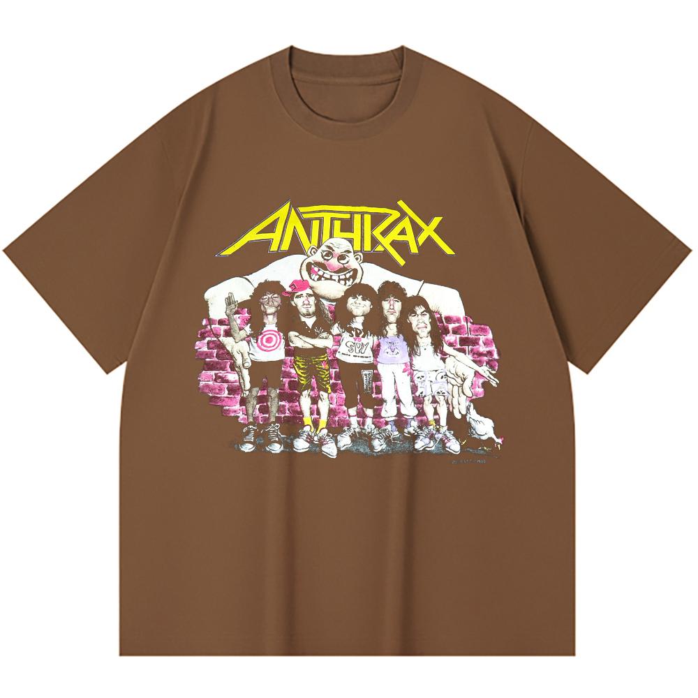 T-shirt Heavy Metal 230 g/m² 100% Bawełna Z Nadrukiem Zespołu Rockowego Popularnej Muzyki Unisex Ciężki Bawełniany T-shirt