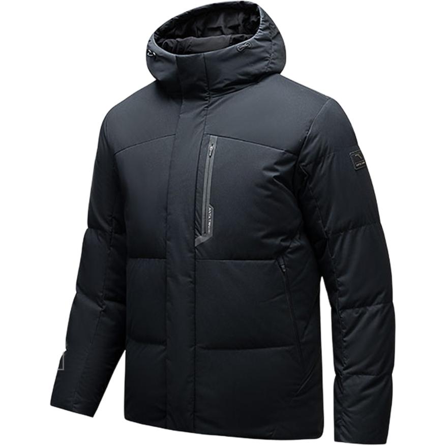 Anta Training Series Windproof Warm Down Jacket Men Jacket Basic-Black 152517918S-4