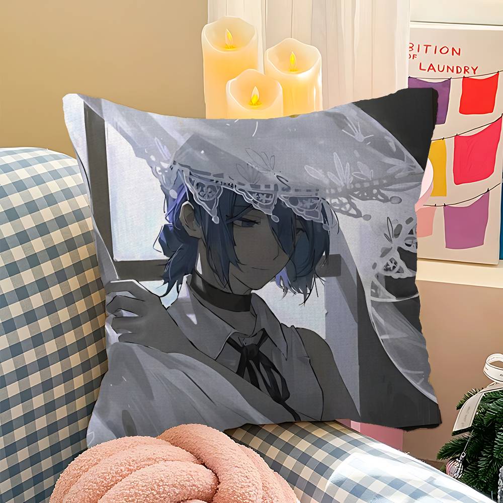 Anime Chainsaw Man Reze Arc Cushion Cover Car Throw Pillow Case For Sofa Car Christmas Gift 40x40cm 45x45cm