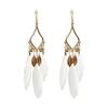 Bohemian Feather Tassel Drop Earrings Lightweight Hypoallergenic Handmade Feather Ear Drops Jewelry For Women
