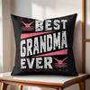 Best Grandparents Ever Cushion Cover Natural Linen Organic Fabric DoubleSided Printing Couch Pillow Covers Home Decor