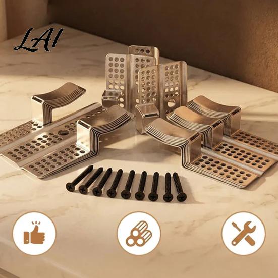 Damaged Walls Repairing Clip 10Pcs Drywall Repair Clips with 20 Screws Fastener Fits 1/2" Backing 5/8" Panels Stainless Steel for DIY Heavy-duty