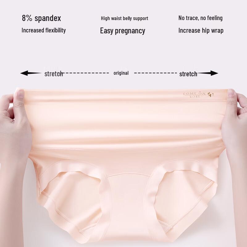 Maoren Women's Modal Antibacterial High-Waist Maternity Underwear 3-Pack