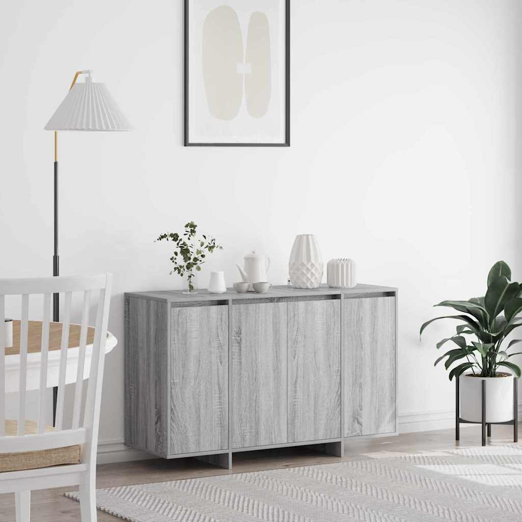 Sideboard Gray Sonoma 120 x 41 x 75 cm Engineered Wood