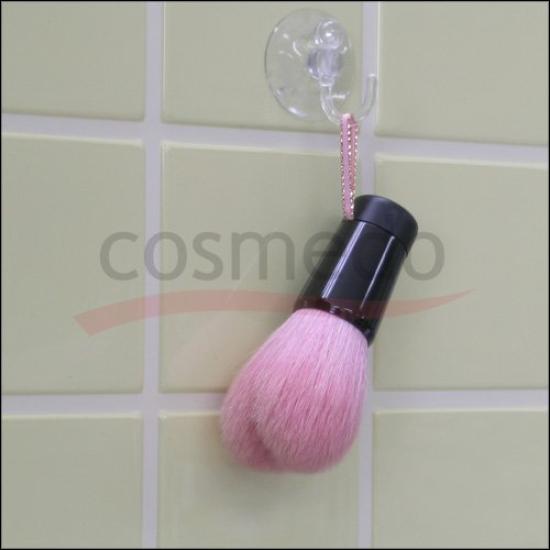 Kumano Cosmedo Gesichtsreinigung Groß Gesamt Premium Rosa Herzförmige Bürste, (85 mm Länge), (Rosa Spitze/Schwarzer Griff)
