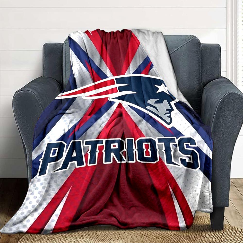 Patriots Team Spirit Blanket Soft Throw Blanket For Home Bedroom Bed Sofa Travel Office Solid Christmas Blanket