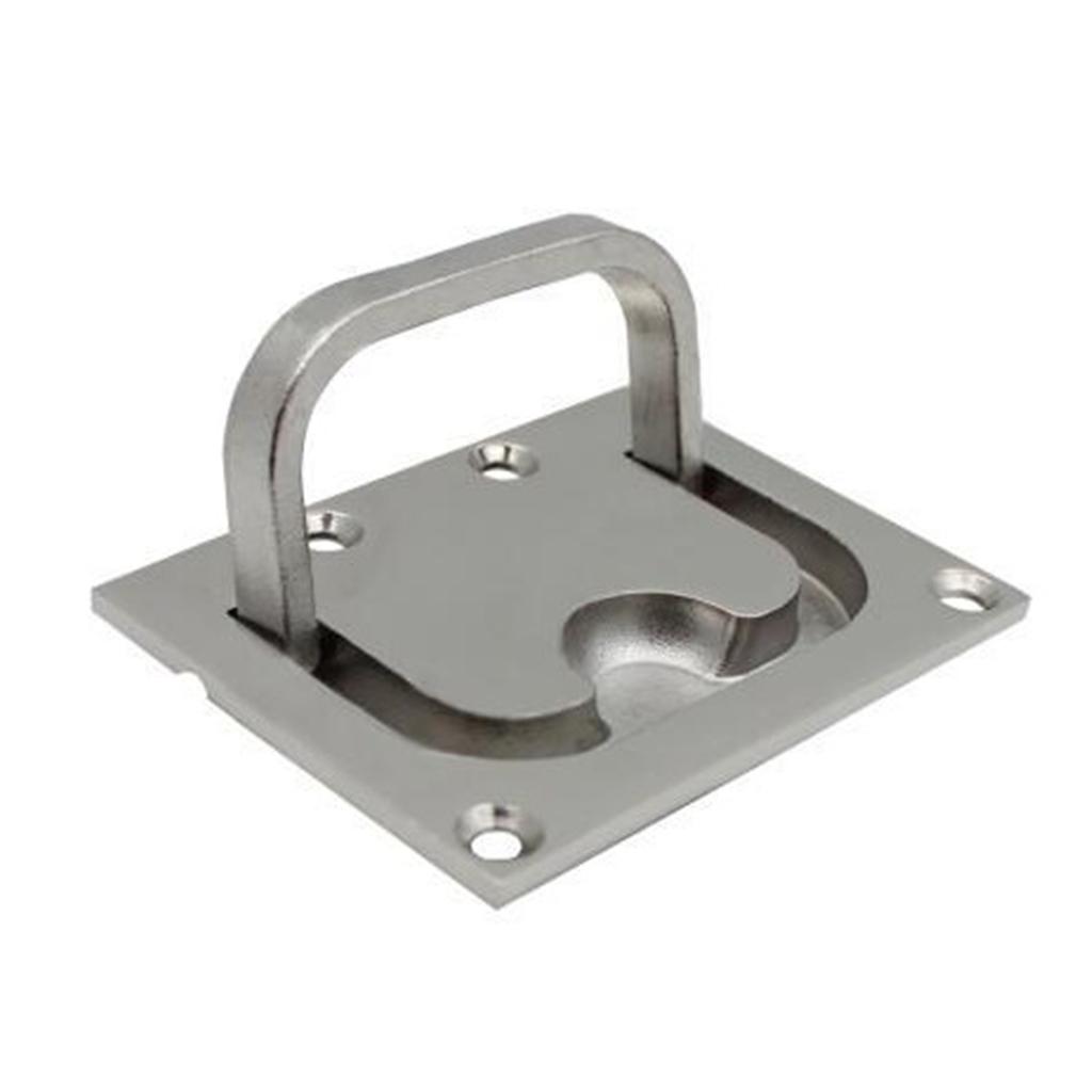 Square Flush Pull Ring Handles Recessed Boat for Hatch for Latch Cabinet Flush Mount Lifting Hidden Recessed Furniture H