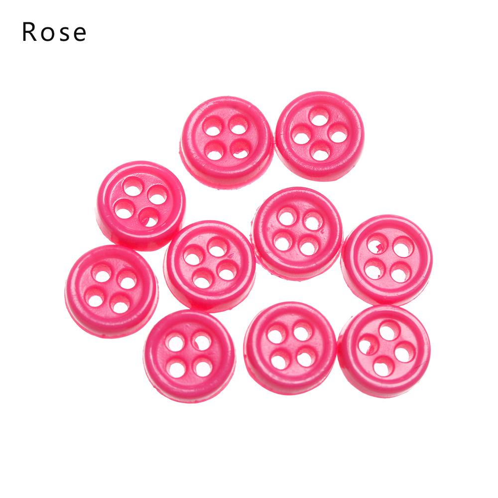 20/40pcs 5mm Mini Button DIY Doll Clothes Metal Printed Buckle Heart Pattern Buckles for 1/6 Doll Clothing Sewing Accessories