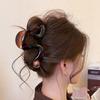Elegant 2025 Large Geometric Pearl Hair Claw for Women - New High-End Spring/Summer Updo Accessory