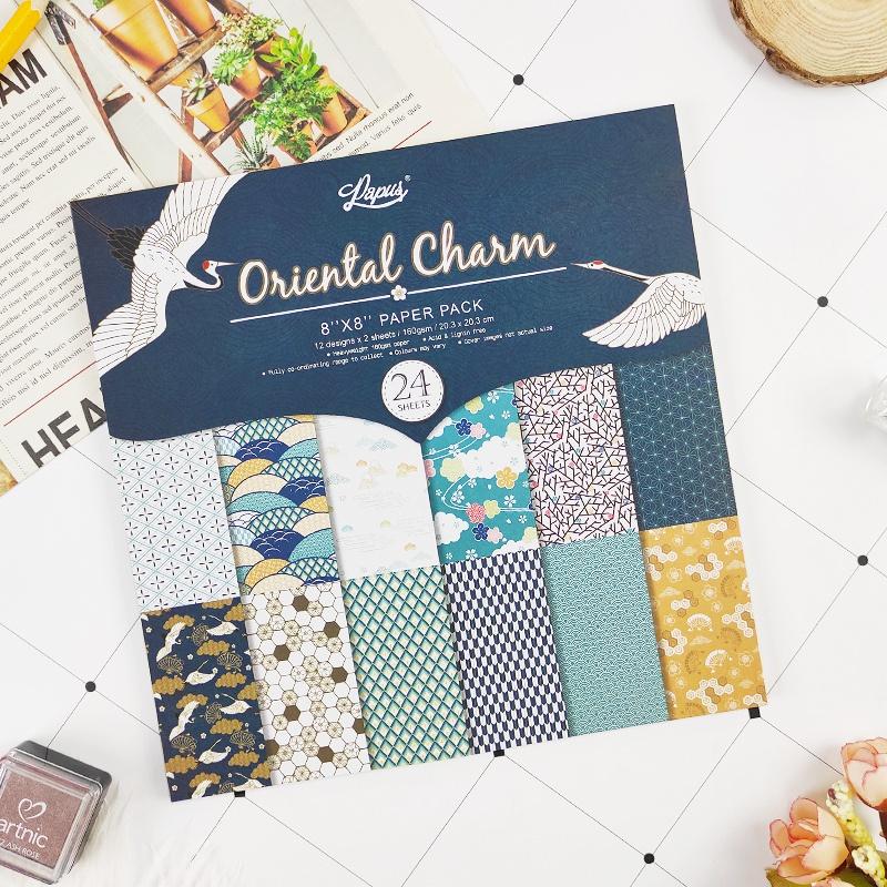 

Japanese Hand Account 8 Inch Material Paper Collage Scarpbook Handmade DIY 12styles