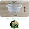 ZISIZ Disposable Plastic Bowl and Chopstick Set