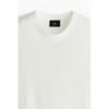 H M Regular Fit Hole Knit Tee wHite