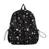 Schoolbag Korean Star Printed Backpack Women's Lightweight Simple Student School Bag Casual Versatile Girl Heart Travel Small Backpack