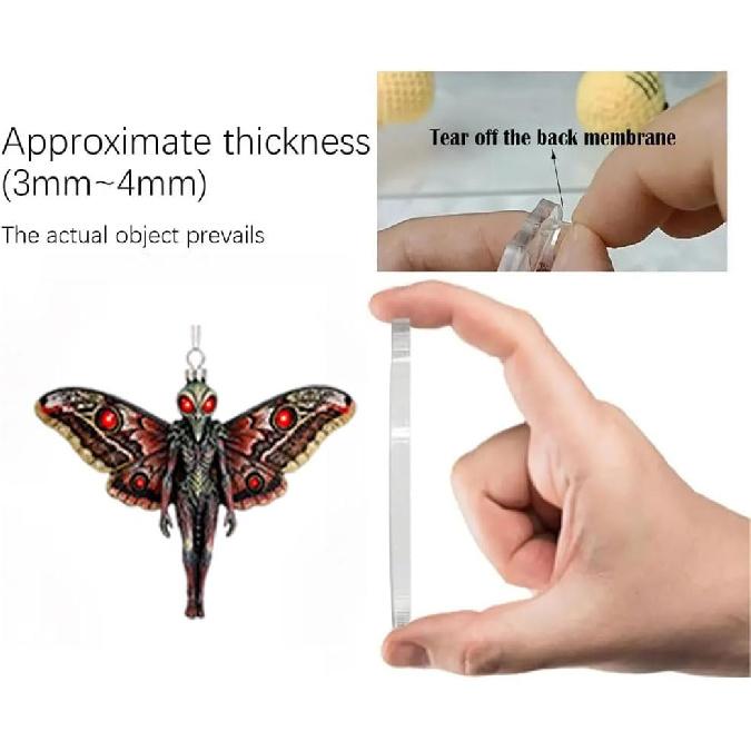 Kryptidový adventní kalendář 2025, 24 dní odpočítávání do Vánoc s 24 různými 2D kryptidovými ozdobami pro výzdobu stromku a pro fanoušky kryptidů