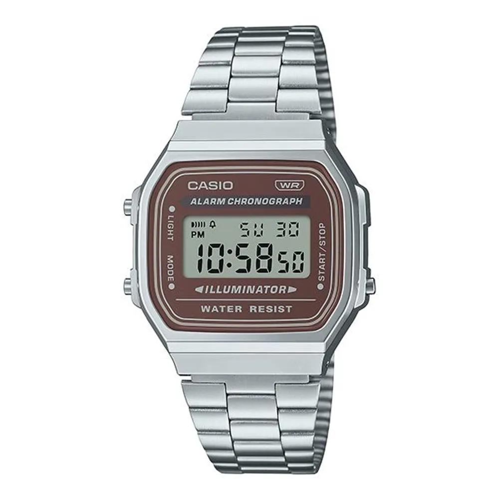CIO Watch A168WA-5A Vintage Retro Unisex Wristwatch Digital Watch Metal Band CIO