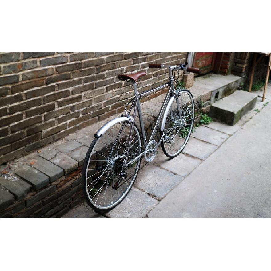 700C Road Bicycle Fender Fixed Gear Bike Retro Bicycle Fenders City Bicycle Fender Black Silver Bike Practical