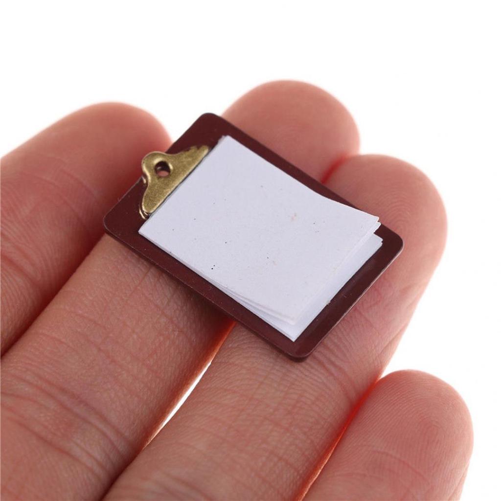 Mini Lovely Paper Clipboard Kids Dollhouse Toy House Miniature Accessories