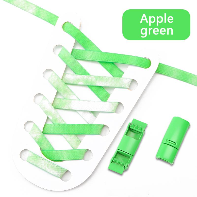 1 Pair Magnetic Lock Shoelaces for Sneaker Rainbow Gradient Flat Elastic Shoelace Adults Kids No Tie Shoe Laces Shoe Accessories