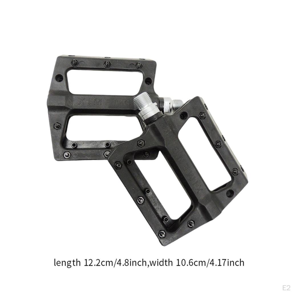 2Pcs Mountain Bike Pedals Bicycle Wide Flat Pedal Anti Slip Replacement Practical for BMX Road