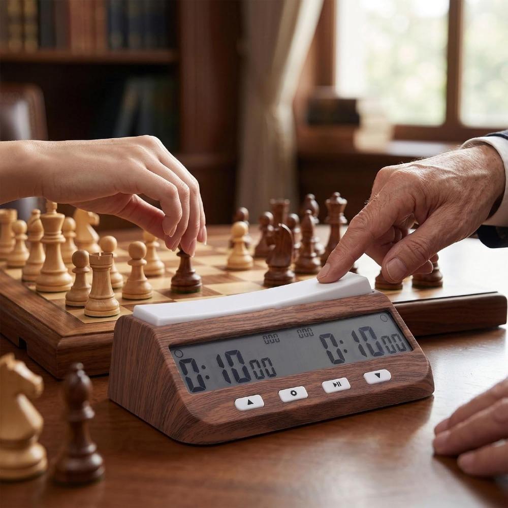 Compact Design Digital Chess Clock ABS Material Board Game Clock Chess Timer for Board Games