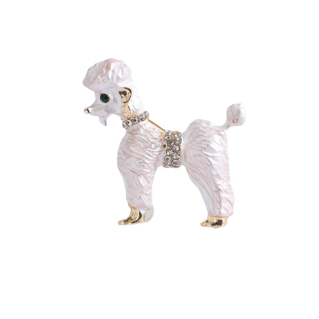 Tierbrosche für Herren und Damen, süßer Hund, kreative, einfache Brosche, modisches Temperament, Pullover, Jacke, große Anstecknadel