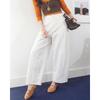 TERRE BLEUE Women's Loose Fit High-Waist Casual Pants