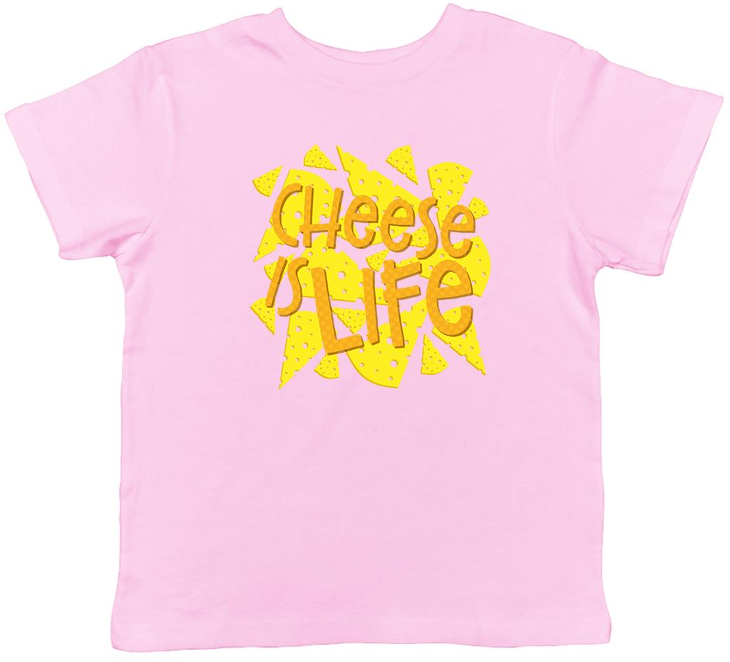 Cheese Is Life Childrens Kids T-Shirt Boys Girls
