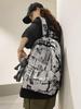 Korean Graffiti Style Backpack for Boys - Large Capacity, Simple Design