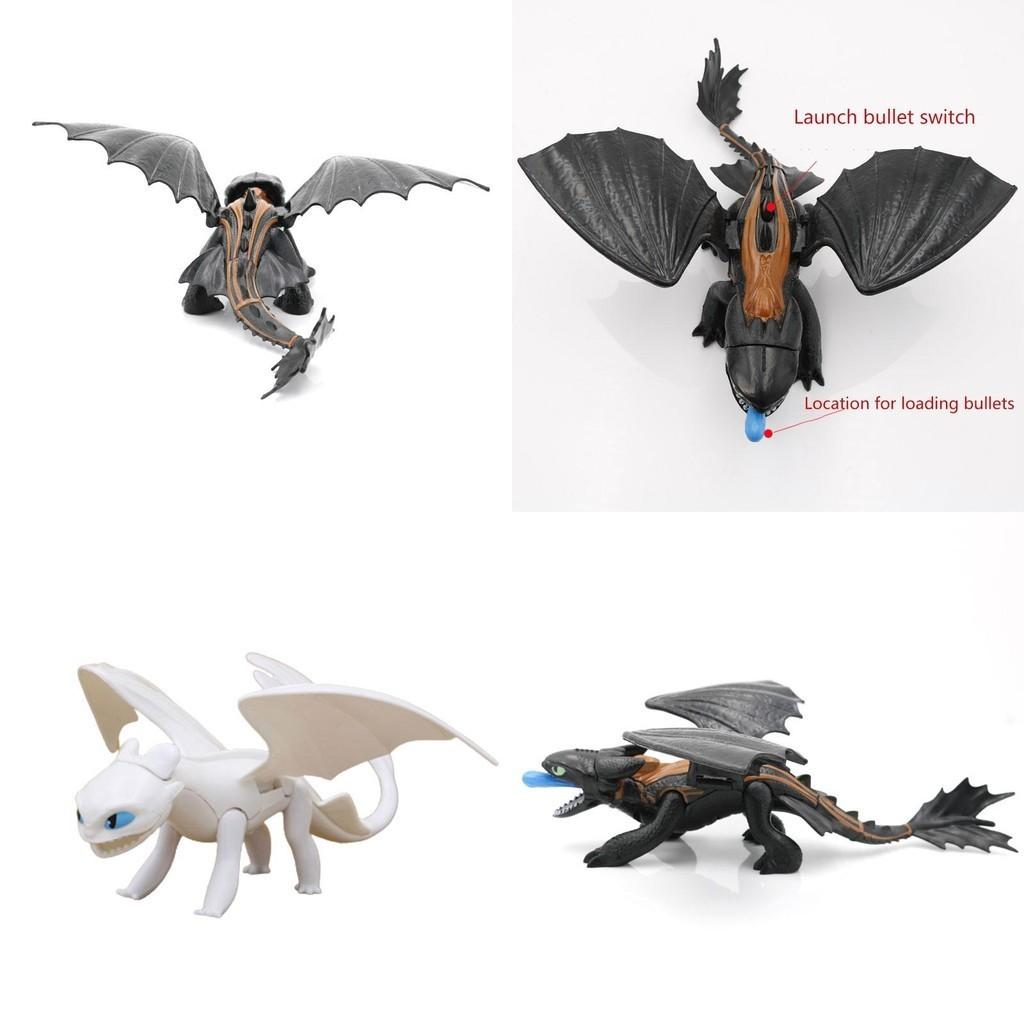 Collectible Dragon Trainer Night Fury And Light Fury Toys
