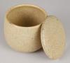 Sento Senga Pottery Iga Ware Ohitsu (Rice Container) Ash Glaze 11-01