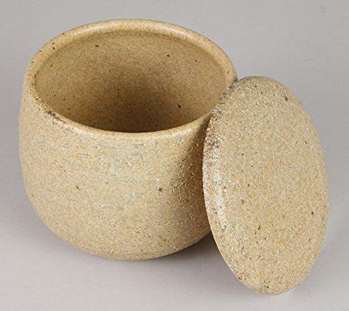 Sento Senga Pottery Iga Ware Ohitsu (Rice Container) Ash Glaze 11-01