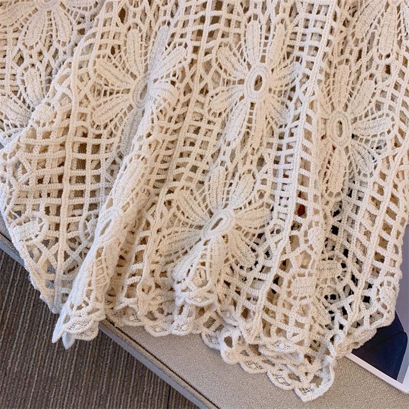 DIMANAF 2024 חולצת טי קיץ חדשה לנשים שרוולים קצרים בסיסית אופנתית תחרה חולצות טי תחרה חולצות טי יומיומיות רפויות