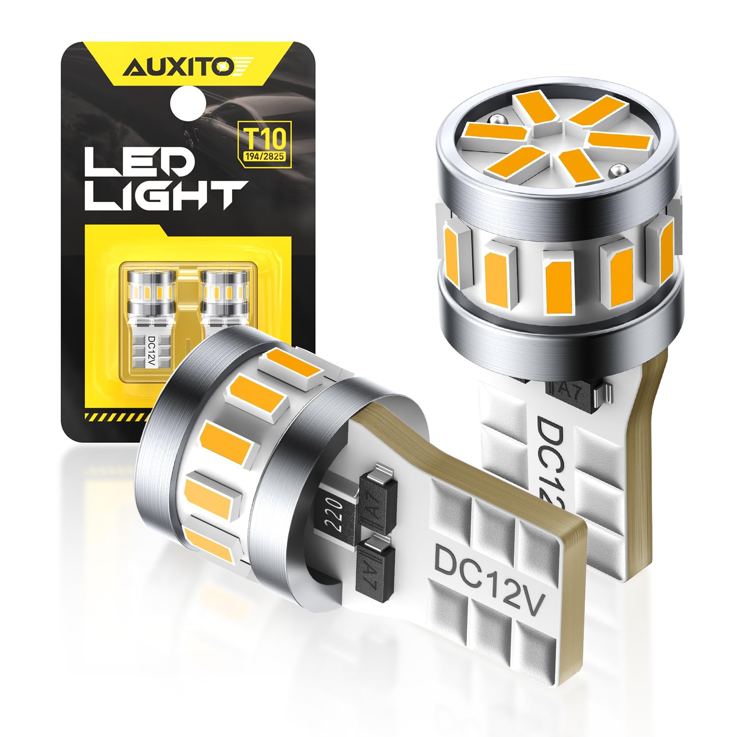 AUXITO T10 led amber explosive light led T10 position lamp/number