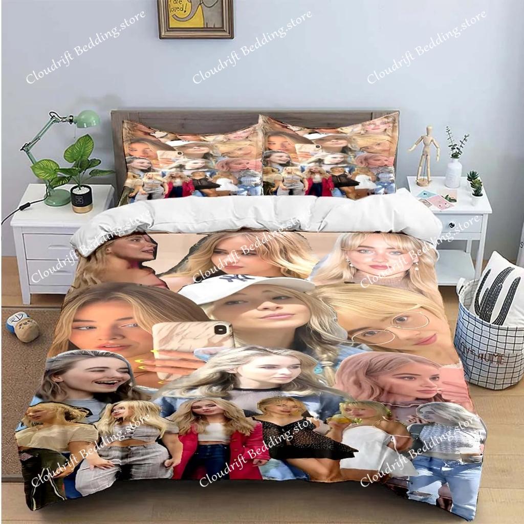 Hot Pop Female Singer S-Sabrina Bedding Sets Bed Supplies Set Duvet Cover Bed Comforter Set Bedding Set Luxury Gift