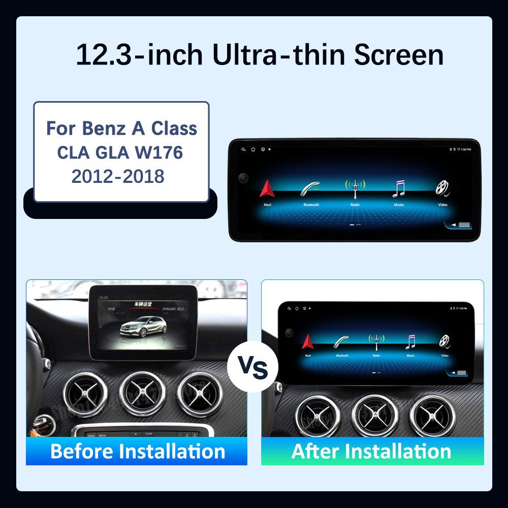 HD Touch Screen Car Multimedia Video Player for Benz A CLASS CLA GLA W176 2012 - 2018 Android 16 Carplay GPS Navi Bluetooth WiFi