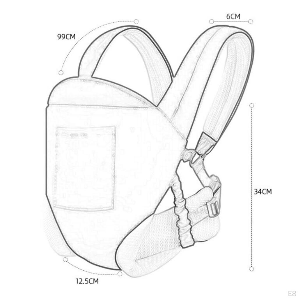 Baby Wrap Carrier Newborn to Toddlers Holder for Walking Shower Gift Shopping Beige