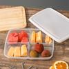 1Pcs 4 Grids Food Fruit Storage Box Portable Compartment Refrigerator Freezer Organizers Meat Onion Ginger Container Boxes
