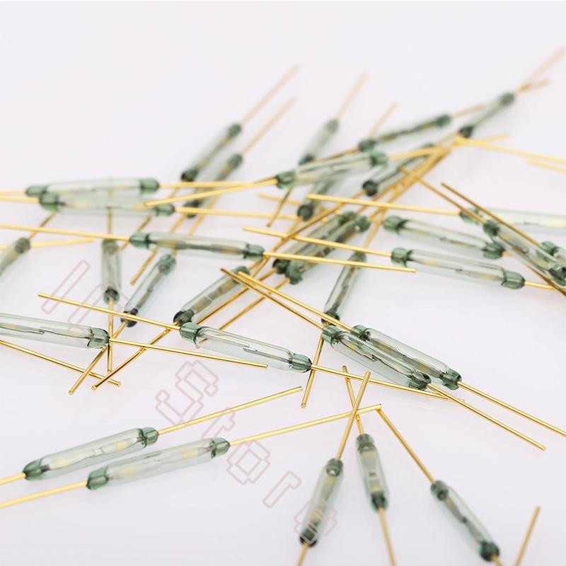 100PCS MKA-14103 Reed Switch 2x14mm 2*14mm Normally Open Magnetic Induction Switch Glass Tube Reed Contact SPST-NO 0.5A 100V