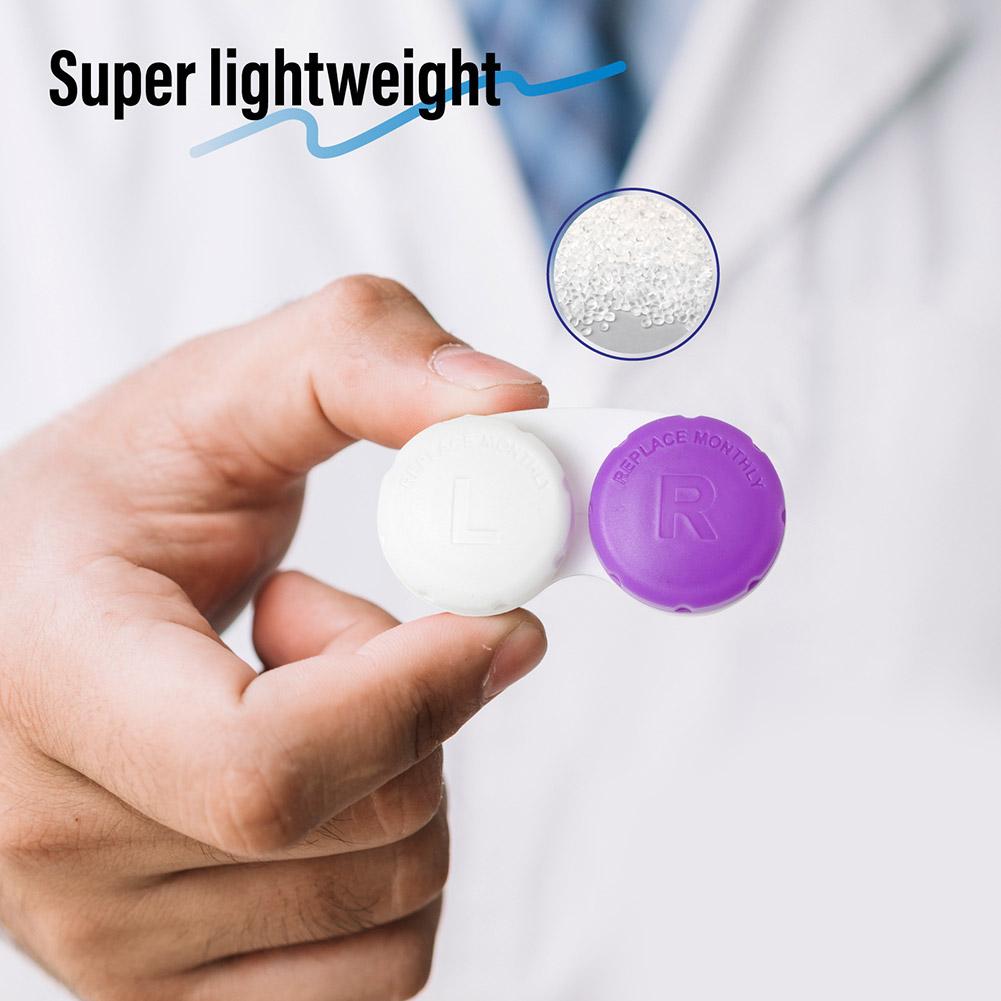 12Pcs Contact Lens Case Mini Lovely Eyes Care Contact Lens Container Box Travel Kits Eyewear Accessories Organizer