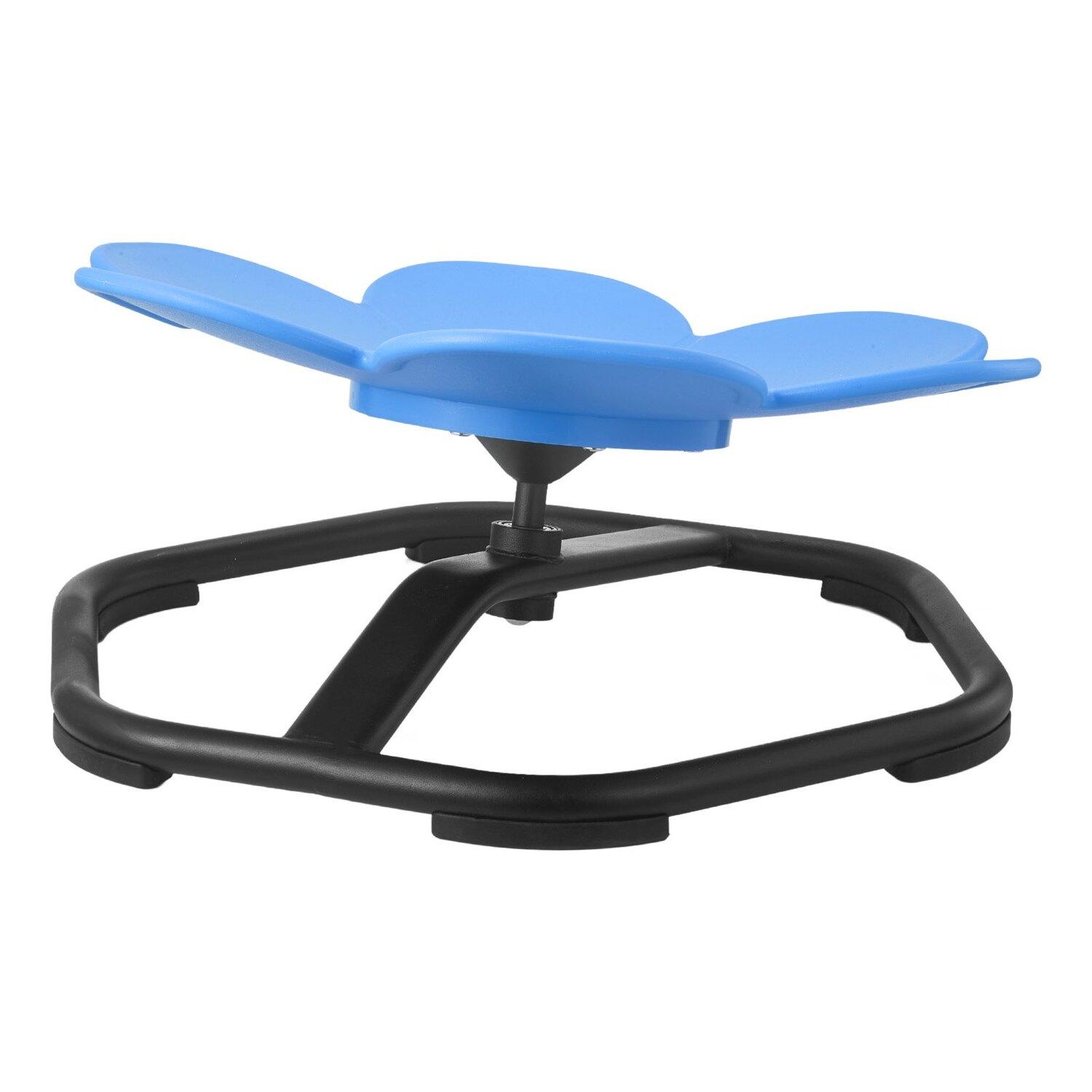 Kinder Drehstuhl, 100 kg Tragfähigkeit, Sensorischer Drehstuhl in Blumenform, Sensorischer Spielzeugsitz für autistische Kinder mit rutschfester Metallbasis, Kleinkind Sit & Spin