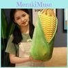 Creative Plush Corn Pillow With Realistic Leaf Design For Cozy Office Naps And Comfort