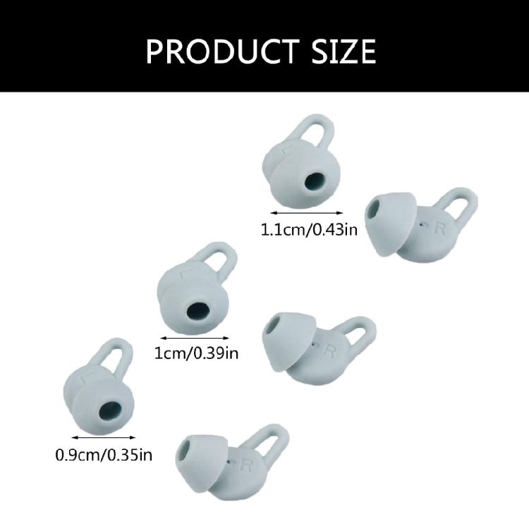 Soft Silicone Earbud Tips Covers Earpieces Superior Noise Cancellation Noise Isolating Designs Long Wear for Freelace 2