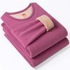 Thick Thermal Underwear Set Men Women Half Turtleneck Long Sleeve Top Pants Fleece Lined Warm Base Layer